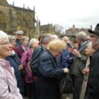 Listening to our Dorset Blue Guide Mr Peter Welton (PB)