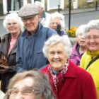 A group of our members enjoying the visit despite the weather! (PB)