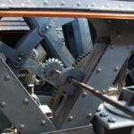 Some of the drive machinery from the engine room to the screw propeller