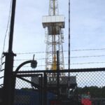 The main drilling rig close up