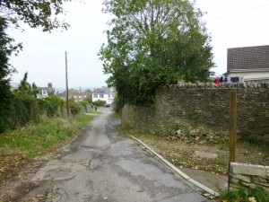 View Down Cobblers Lane, Sea Mist On The Extreme Left, Showing Its Informal And Rural Character