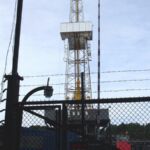 The main drilling rig close up
